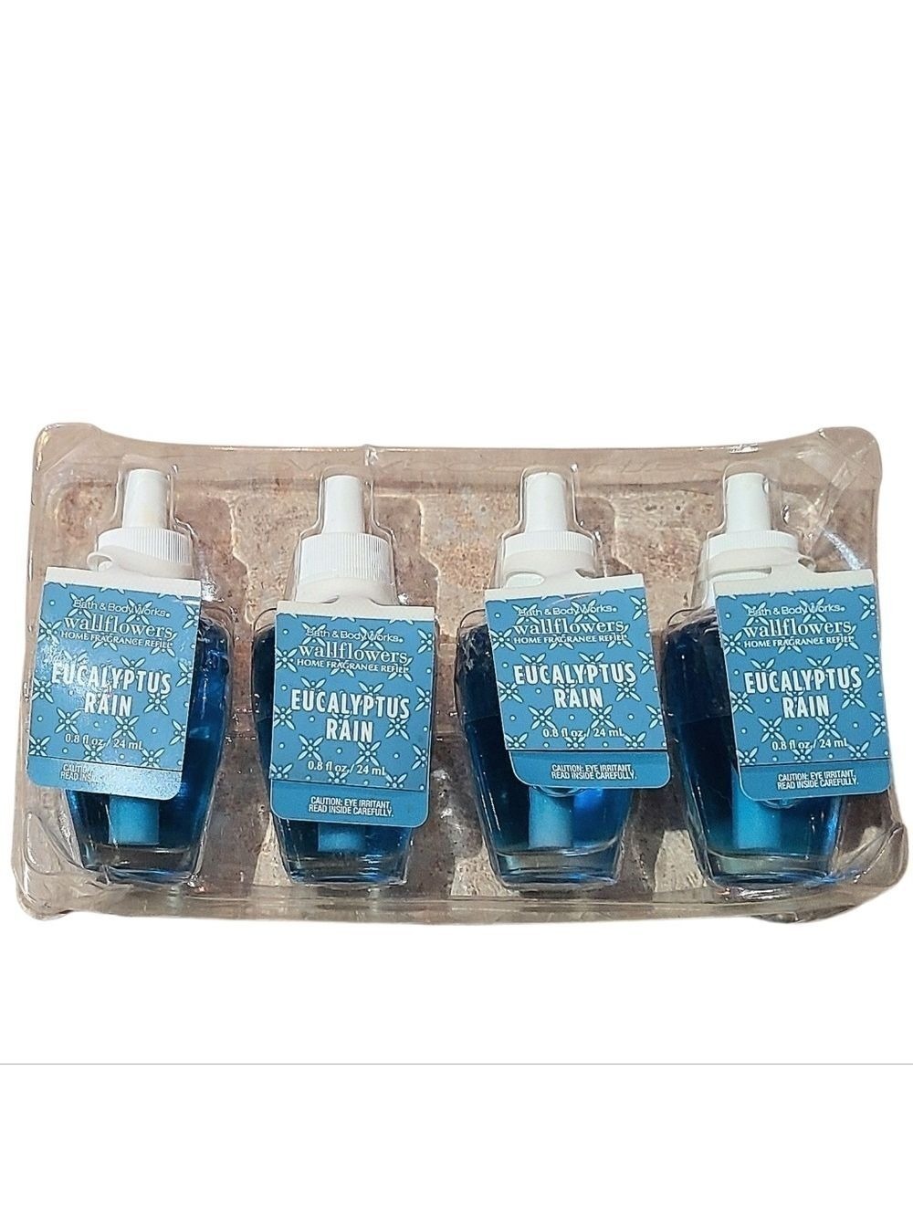 EUCALYPTUS RAIN 4-PIECE WALLFLOWER FRAGRANCE REFILLS BY BATH & BODY WORKS